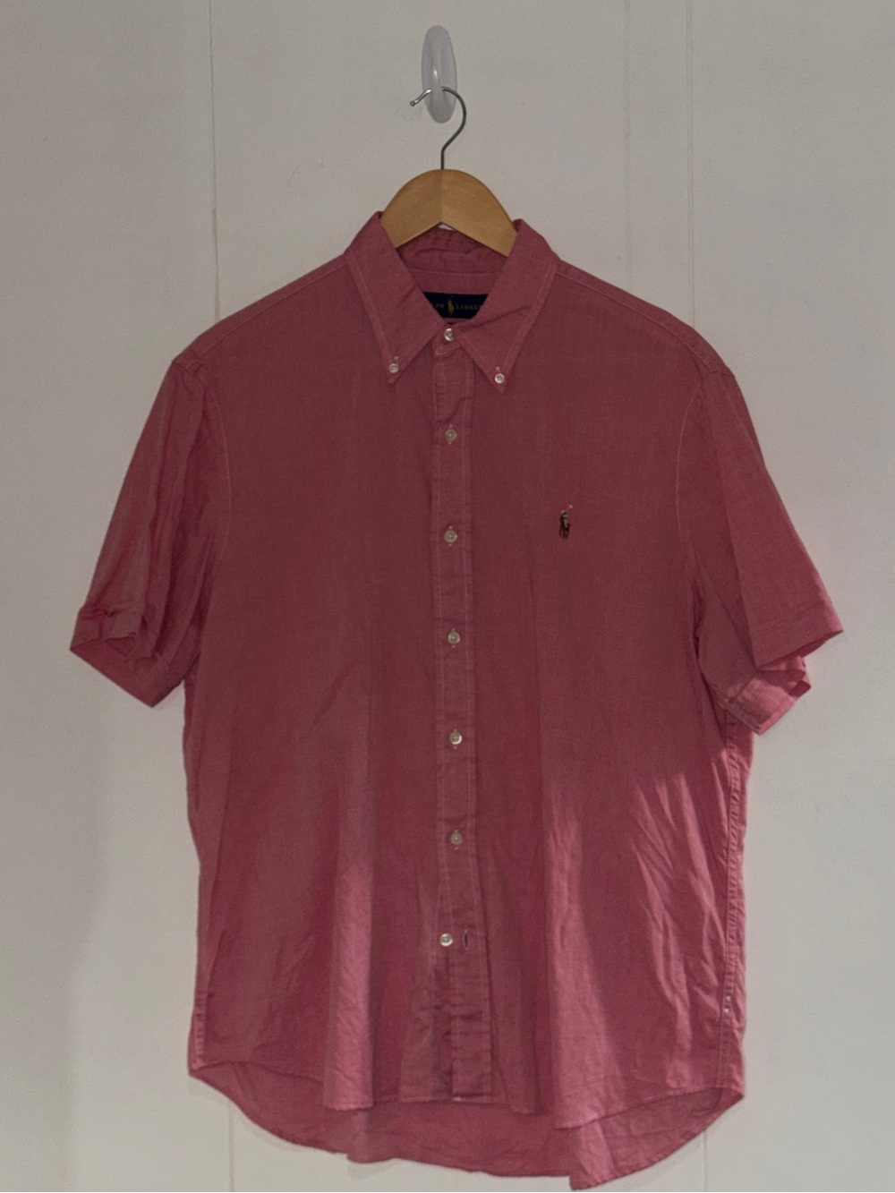 Ralph Lauren Pink Short-Sleeve Button-Down Oxford Shirt - Picture 2 of 5